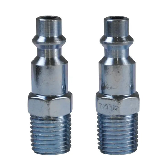 2 Piece 1/4" FNPT Industrial 'M' Style Plug Kit for Case New Holland Air Compressors