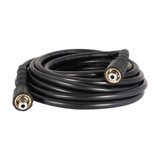 Pressure Washer 25 ft. x 1/4-inch 3,600 PSI Black Hose with M22 Fittings Connection