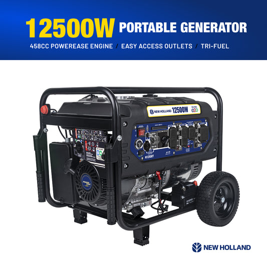 New Holland 12,500 Watt Tri-Fuel Generator