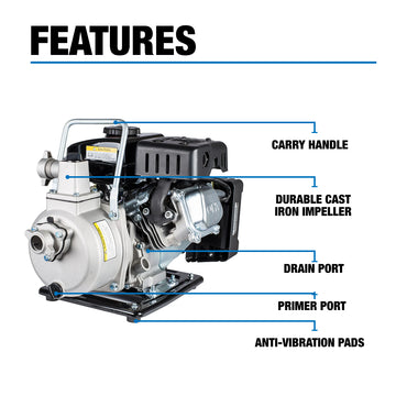 New Holland 1" 2.5 HP Water Transfer Pump