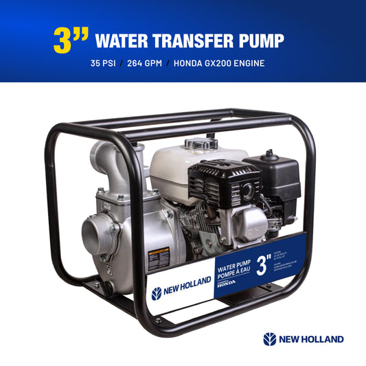 New Holland 3" 265 GPM 200CC Water Transfer Pump