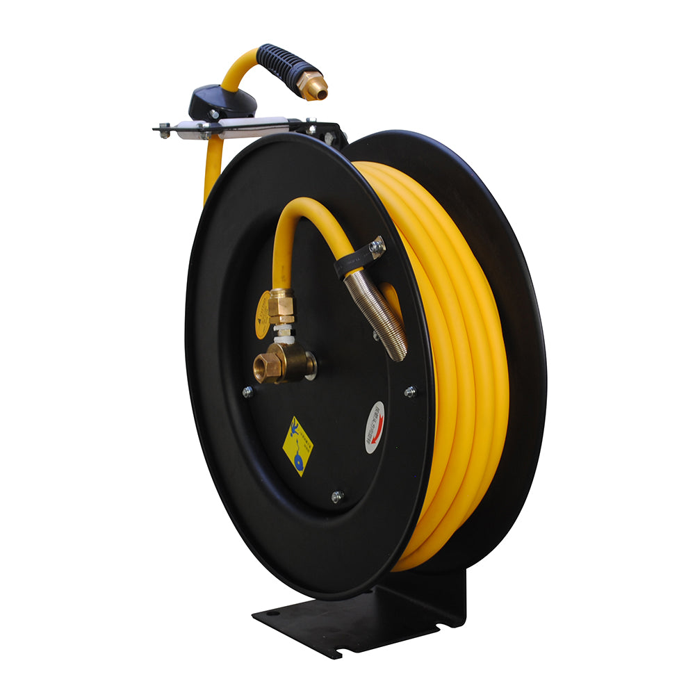 Retractable Air Compressor Hose Reel 50' x 3/8" for Case New Holland Air Compressors