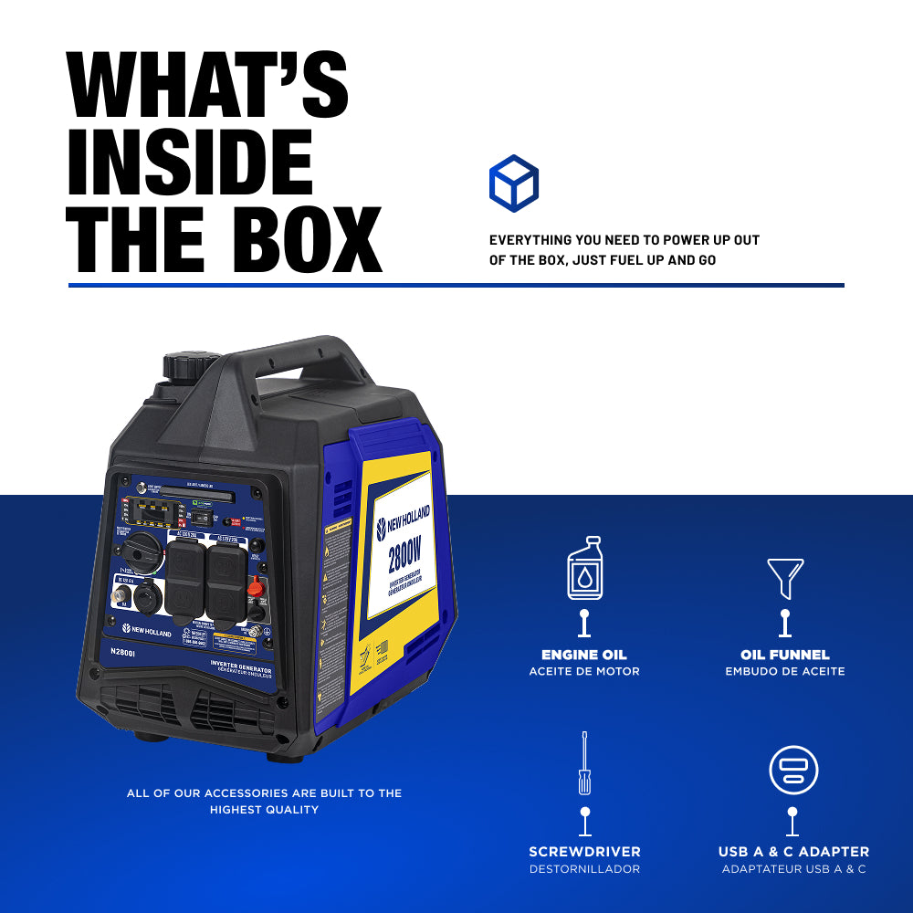 New Holland 2,800 Watt Digital Inverter Generator
