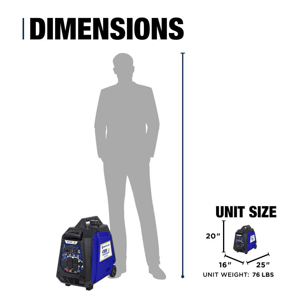 New Holland 4,700 Watt Dual-Fuel Digital Inverter Generator
