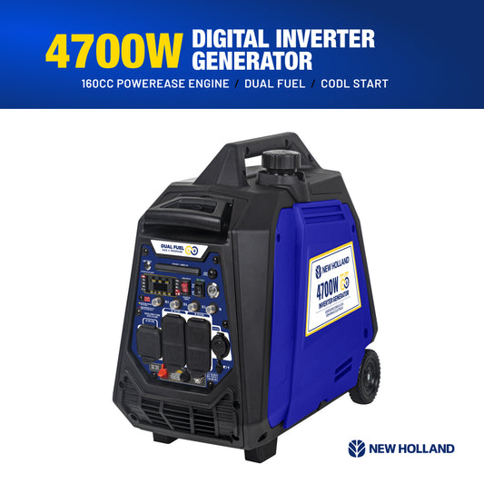 New Holland 4,700 Watt Dual-Fuel Digital Inverter Generator