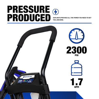 New Holland 2,300PSI 1.7GPM 2 in 1 Electric Pressure Washer
