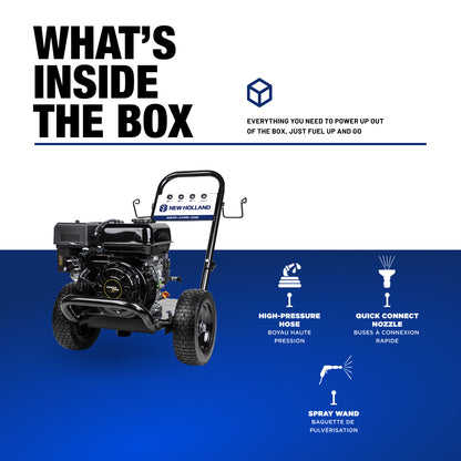 New Holland 3,400PSI 2.5GPM Cold Water Gas Pressure Washer