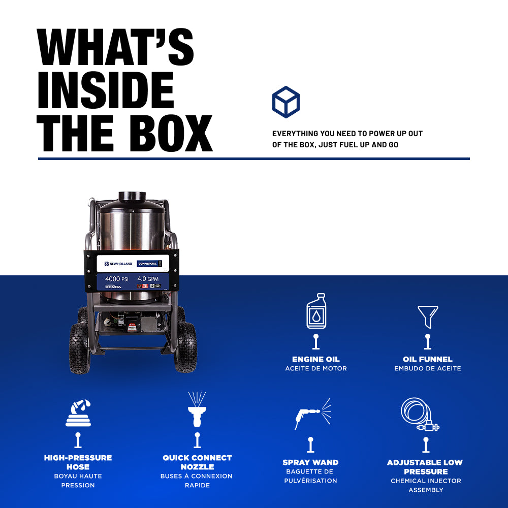 New Holland 4,000 PSI - 4.2 GPM Hot Water Pressure Washer with