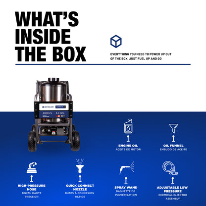 New Holland 4,000 PSI 4.0 GPM Hot Water Gas Pressure Washer