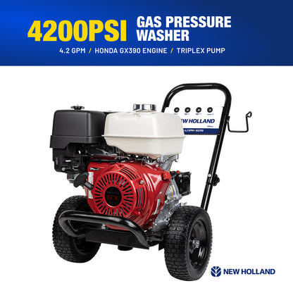 New Holland 4,200PSI 4.2GPM Cold Water Gas Pressure Washer