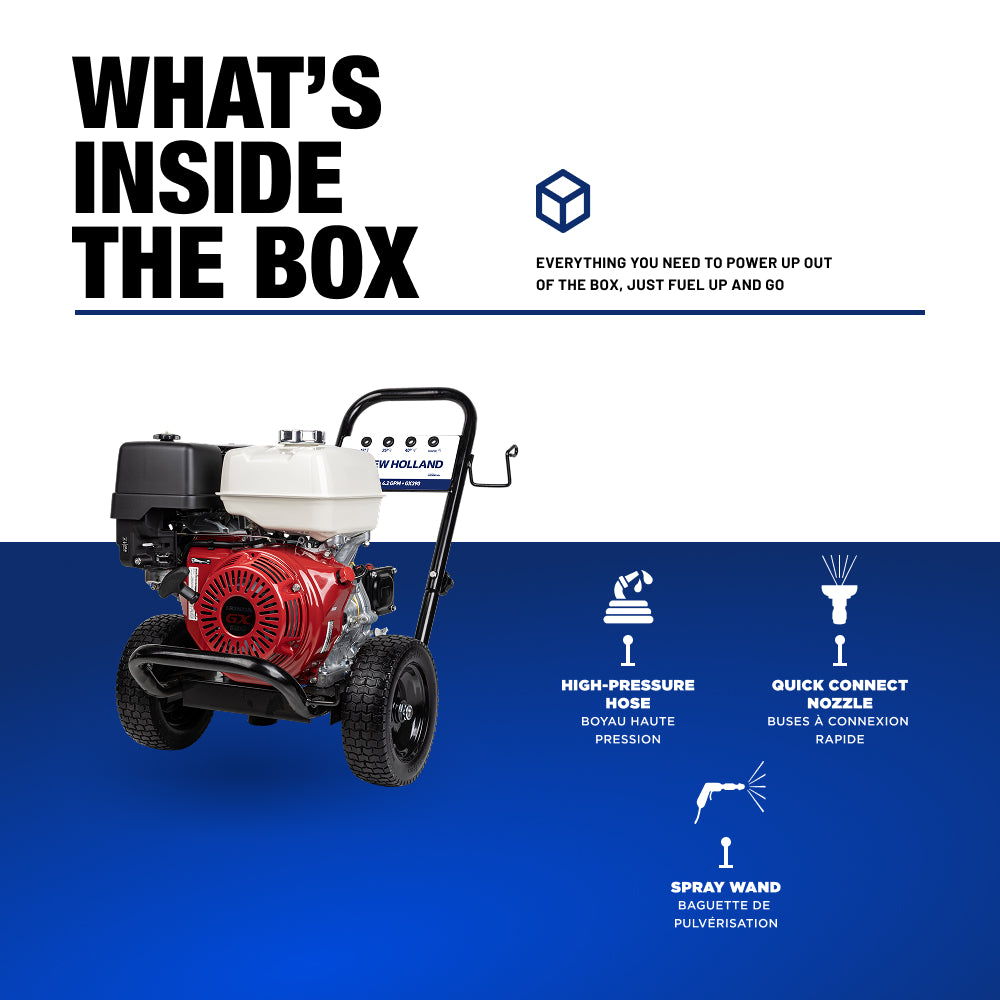 New Holland 4,200PSI 4.2GPM Cold Water Gas Pressure Washer