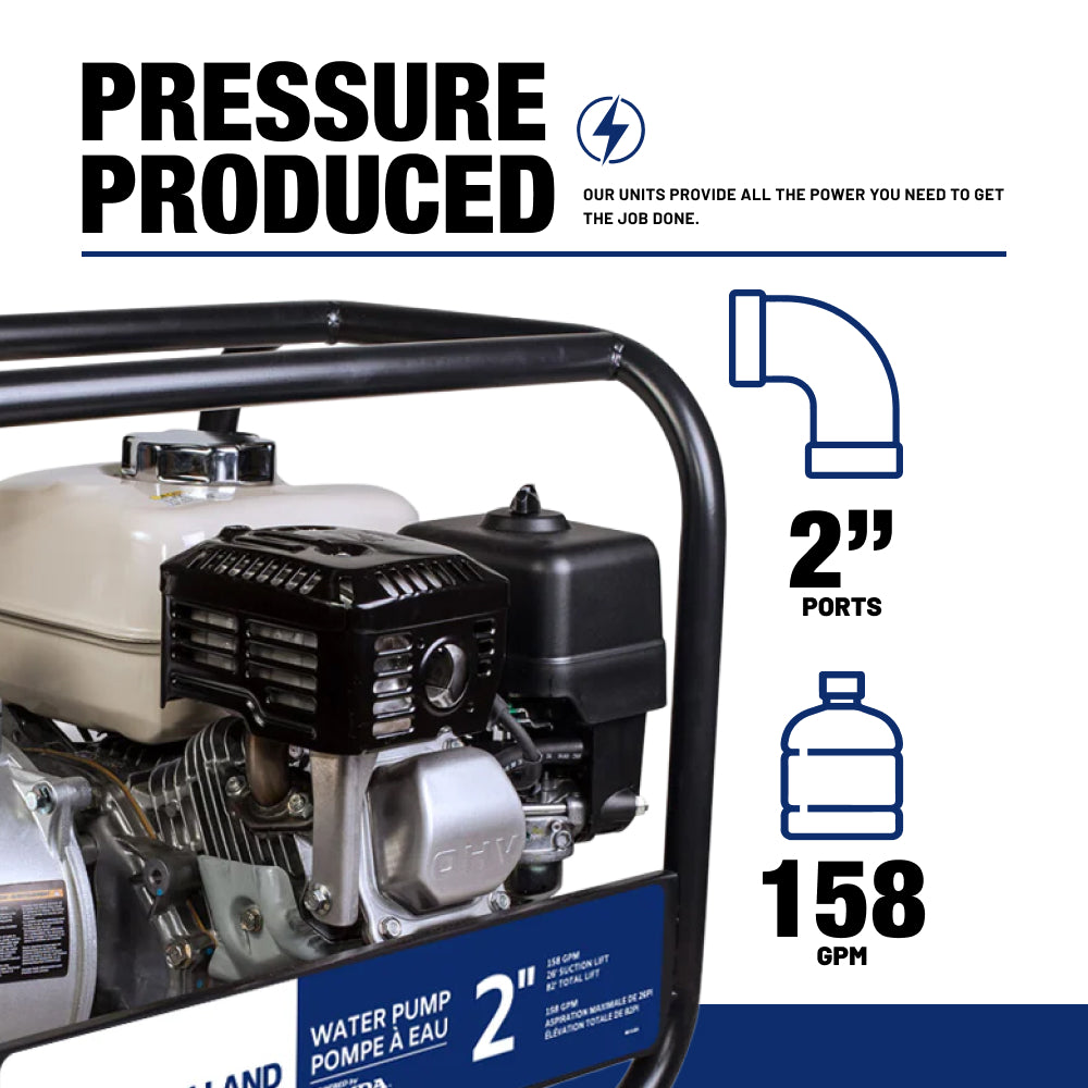 New Holland 2" 158 GPM 200CC Water Transfer Pump