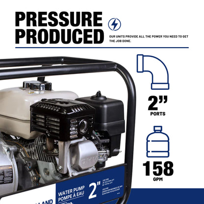 New Holland 2" 158 GPM 200CC Water Transfer Pump