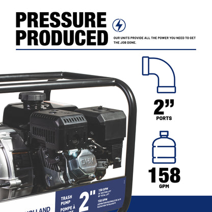 New Holland 2" 212CC Semi-Trash Pump