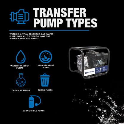 New Holland 2" 212CC Semi-Trash Pump