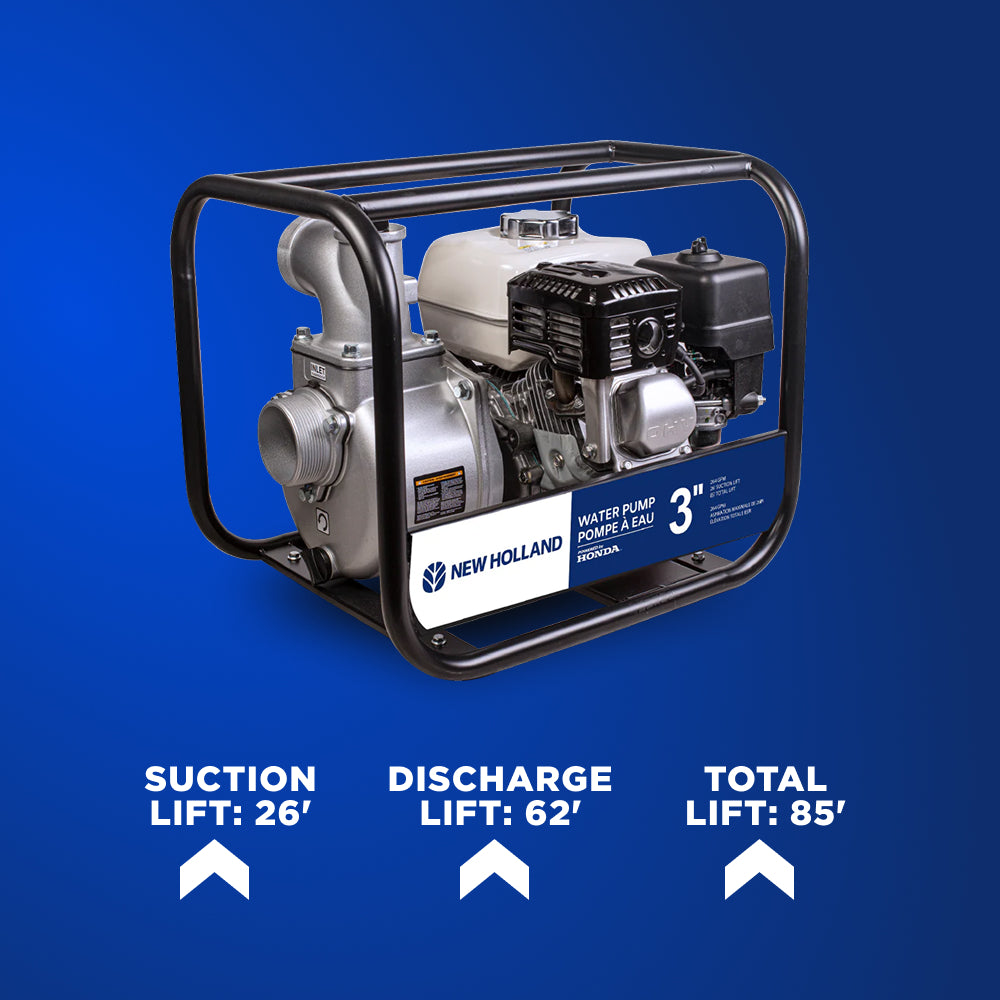 New Holland 3" 265 GPM 200CC Water Transfer Pump