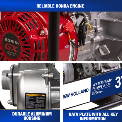 New Holland 3" 265 GPM 200CC Water Transfer Pump