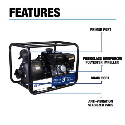 New Holland 3" 223CC Chemical Pump