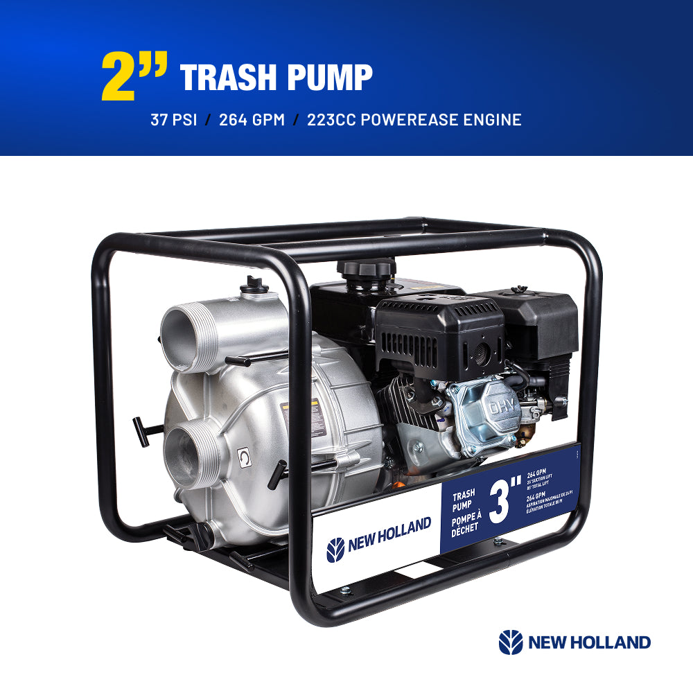 New Holland 3" 212CC Semi-Trash Pump