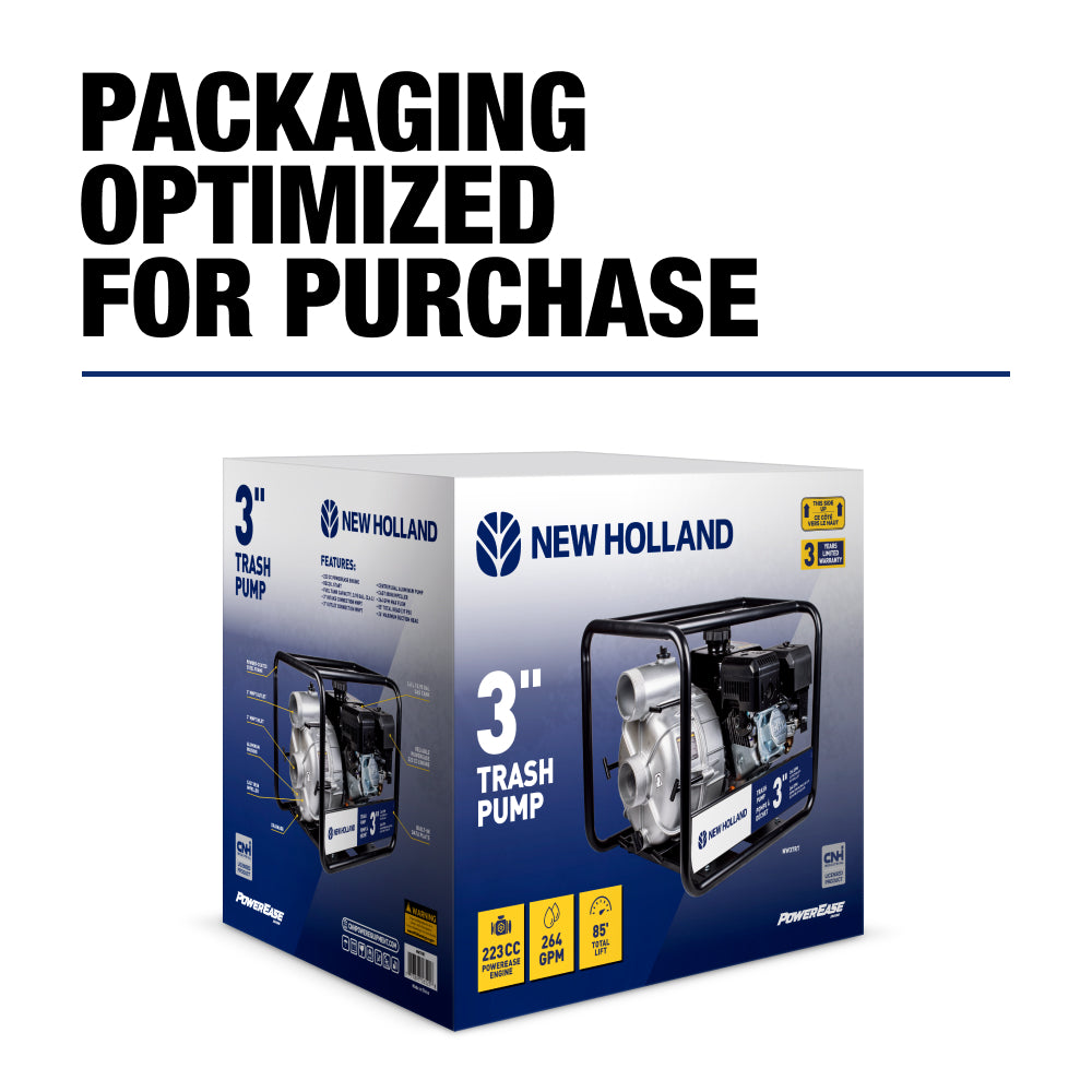 New Holland 3" 212CC Semi-Trash Pump