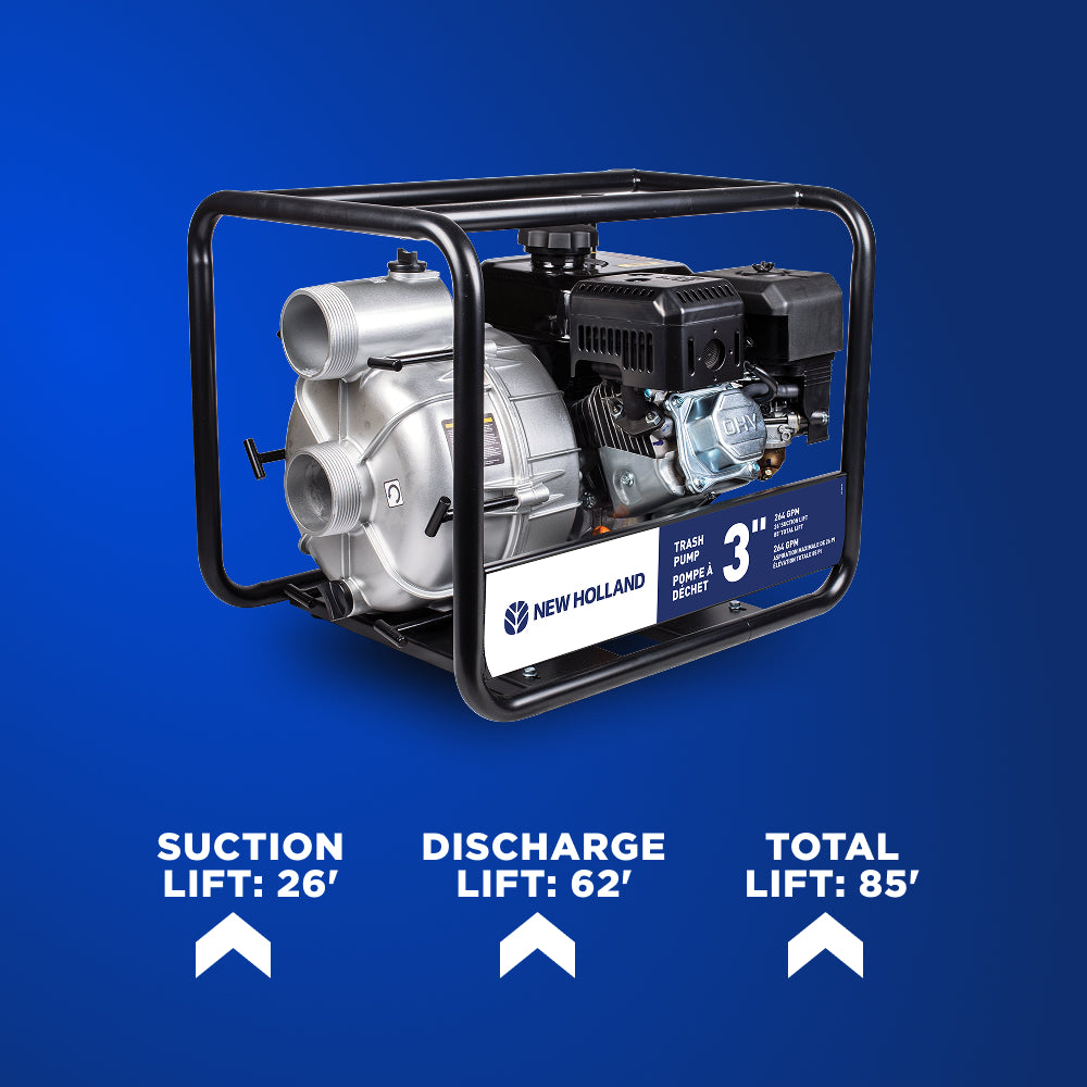 New Holland 3" 212CC Semi-Trash Pump